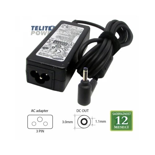 Samsung 19V-2.1A ( 3.0 * 1.0 ) AD-4019 40W LAPTOP ADAPTER Slike