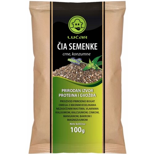 Lucar Čia semenke LUČAR crne konzumne 100g Cene