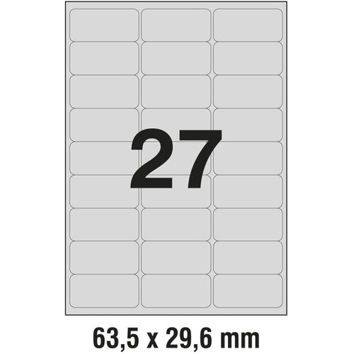  ETIKETE LASER 63,5X29,6MM POLYESTER PK20L ZWECKFORM L6011-20 SREBRNE Cene