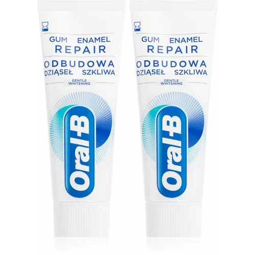 Oral-b Gum & Enamel Repair Gentle Whitening nežna belilna zobna pasta 2 x 75 ml