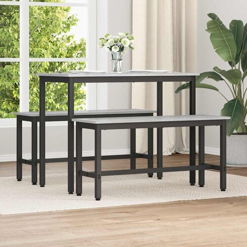  Klupa za blagovanje 2 pcs Siva Sonoma 100 x 32,5 x 48,5 cm Cijene