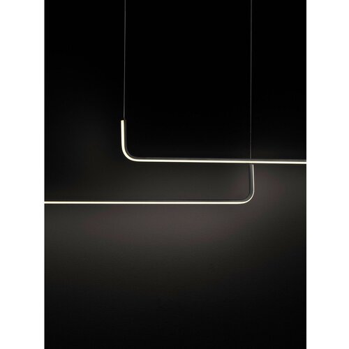 Nova Luce Mat črna aluminijasta LED zatemnitvena viseča svetilka Strita &amp;ndash; Slike