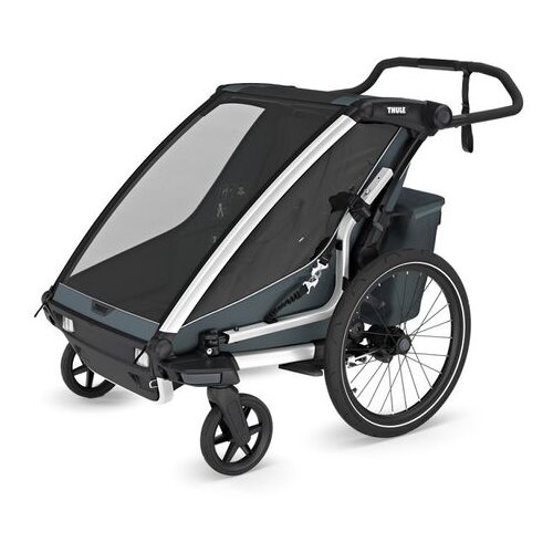 Thule Chariot Cross 2 double multifunkcionalna sportska prikolica za bicikl - 2 djece, siva Cijene