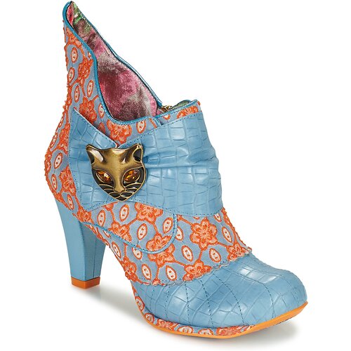 Irregular Choice Gležnjarji MIAOW Modra Cene