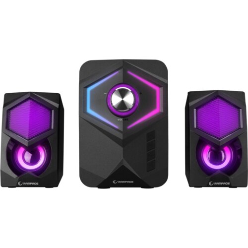  Zvučnici 2.1 gaming RAMPAGE RMS-175BT, 5W*2, Bluetooth, USB/microSD/FM Cijene
