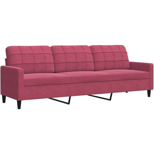 VidaXL Trosjed crvena boja vina 210 cm bar&amp;scaron;unasti Slike