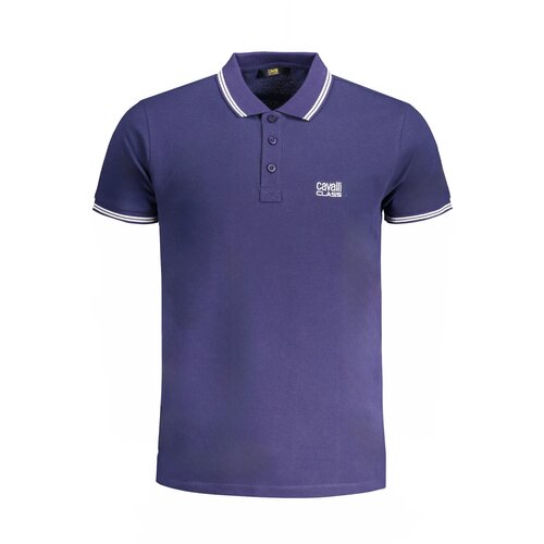 Cavalli Class MEN&#39;S SHORT SLEEVED POLO SHIRT BLUE Cene