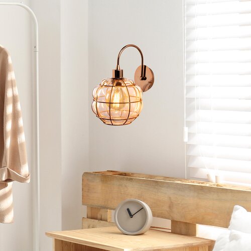 Hanah home zidna lampa E27 max 40W, bakar Cene