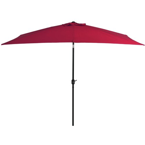 VidaXL Zunanji senčnik s kovinskim drogom 300x200 cm bordo rdeč Slike