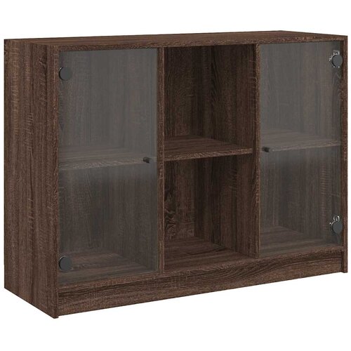Maison Chic Komoda - Predalnik rjavi hrast 102x37x75,5 cm inženirski les, (21717416) Slike