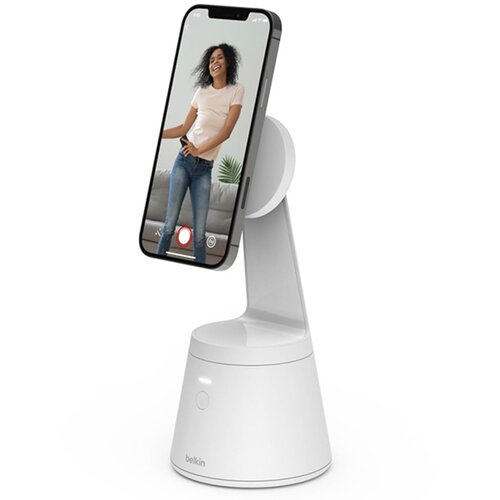 Belkin MagSafe namizni nosilec za iPhone s sledenjem obrazu, 360&amp;deg; vrtenje, - bel, (20524319) Slike