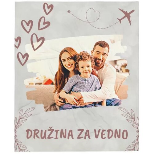  Personalizirana Odeja z Imenom - Družina za Vedno Cene