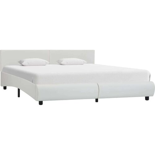 VidaXL okvir za krevet od umjetne kože led bijeli 180 x 200 cm Slike