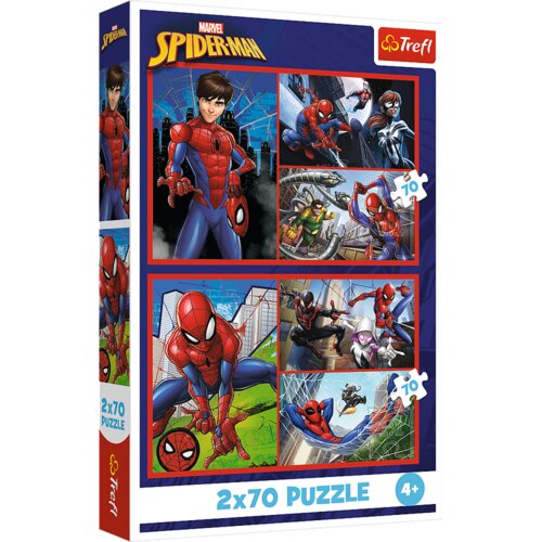 Puzzle 2x70 - Spider Stories - Disney Marvel Spiderman Trefl 34443 Cijene
