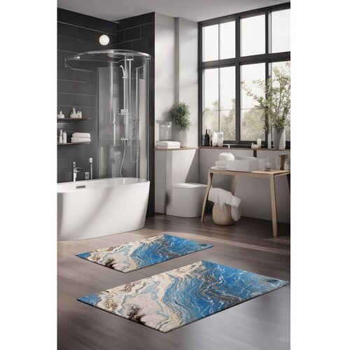 Foutastic CT-5020 Multicolor Bathmat Set (2 Pieces) Slike