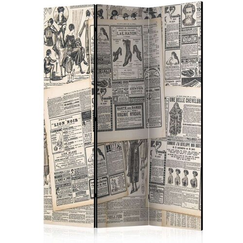  Paravan u 3 dijela - Vintage Newspapers [Room Dividers] 135x172 Cijene