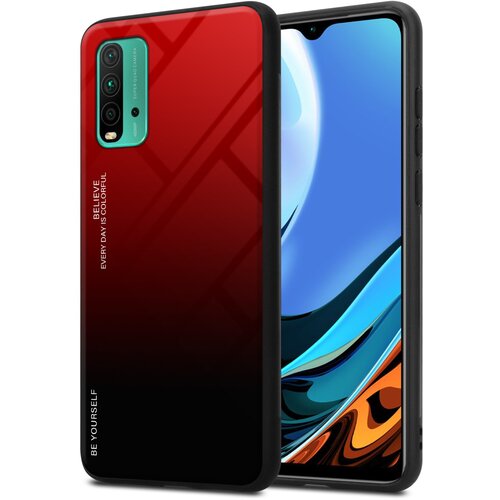 Cadorabo Ohi&scaron;je, združljiv z Xiaomi v rdeči barvi - črni - dvobarvni za&scaron;čitni pokrov iz silikona TPU in hrbta iz kaljenega stekla, (20589761) Cene