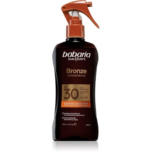 Babaria Sun Bronze Spray Sun Protector Oil za&amp;scaron;titno ulje SPF 30 200 ml Slike