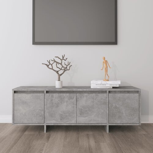 VidaXL TV omarica betonsko siva 120x30x40,5 cm iverna plo&amp;scaron;ča Slike