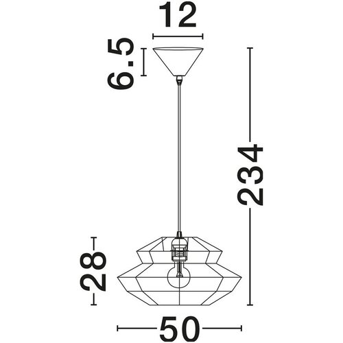 Nova Luce Viseča svetilka iz vrvi v naravni barvi &amp;oslash; 50 cm Nua &amp;ndash; Slike