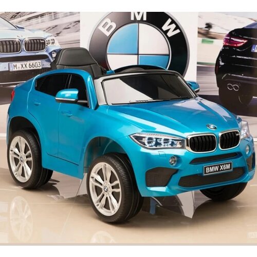 dečiji auto na akumulator BMW X6 Metalik Plava, 3g+ Slike