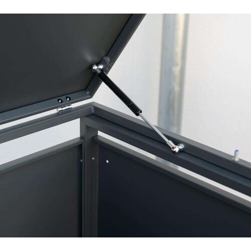 WESTMANN spremi&amp;scaron;te za 5 kanti za smeće Kubus | 5x 240L | Antracit | 332x80x116 cm - BRANDED IN GERMANY Slike