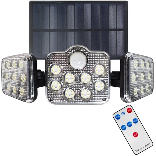  LED solarni reflektor sa senzorom pokreta LED/20W/3,7V 1200 mAh IP44 + daljinski Cene