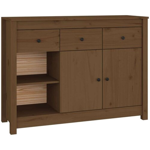 VidaXL komoda smeđa boja meda 100x35x74 cm od masivne borovine Slike