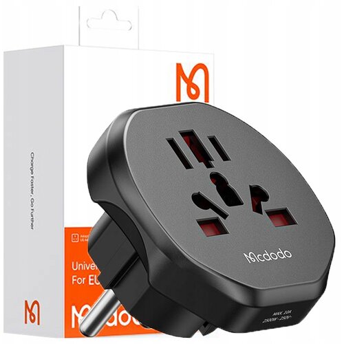 McDodo ADAPTER POTOVALNI ADAPTER ANGLE&amp;Scaron;KI VTIČ IZ EU V USA EU US UK, (21747886) Slike