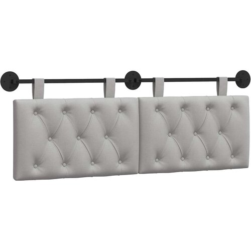  Držeće uzglavlje Zidne Oblačnosiva 150 x 55 x 7 cm tkanina - Siva boja oblaka 140 cm bez LED Cijene