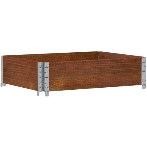Maison Chic Vrtno korito - Greda - Cvetlični Lonec rjavo 80x60 cm trdna borovina, (21789936) Cene