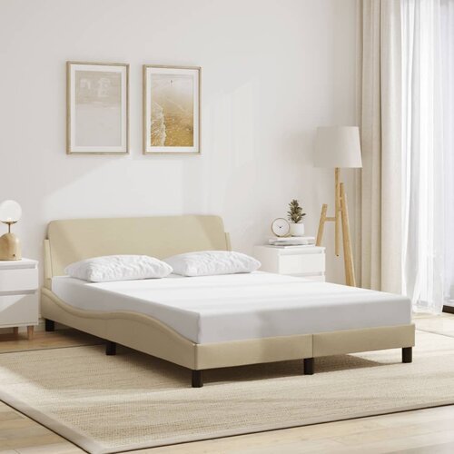 Furnova Posteljni okvir brez vzmetnice krem 120x200 cm blago, (21939270) Slike