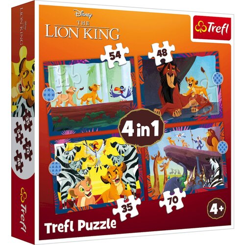 Trefl Puzzle Lion King 4u1 - 54/48/ 35/ 70 delova Cene