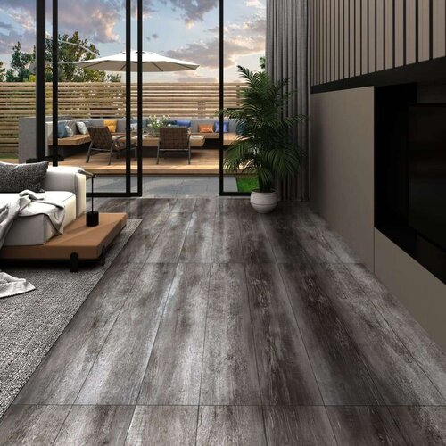  Samoljepljive podne obloge PVC 5 21 m&amp;sup2; 2 mm prugasta boja drva Slike