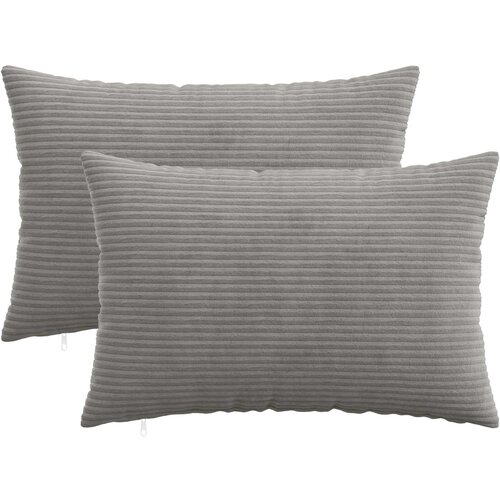  Presvlaka za jastuk 2 pcs HEERLEN Svjetlosiva 40 x 60 cm Kord Cene
