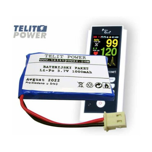 TeliotPower baterija Li-Po 3.7V 1000mAh za palmcare plus puls oksimetar ( P-2170 ) Slike