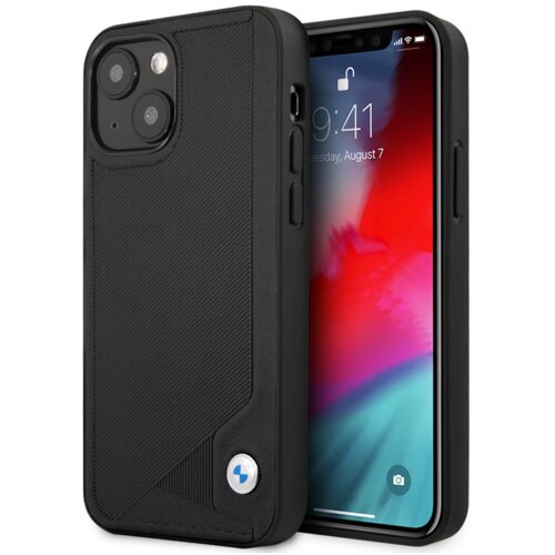  Maska BMW Hc Leather Deboss za iPhone 13 (6.1) crna Slike