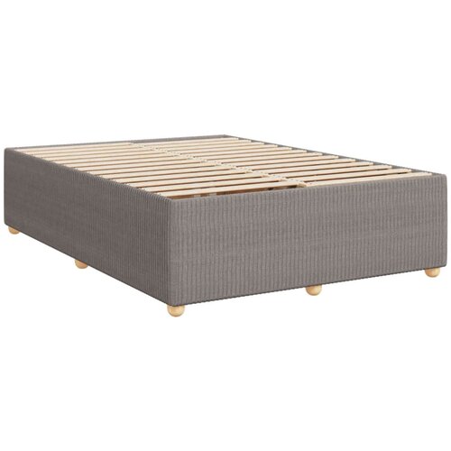 VidaXL Okvir za krevet bez madraca smeđesivi 140x200 cm od tkanine Slike