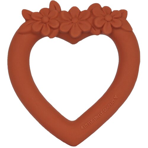 A Little Lovely Company grizalo iz kavčuka – terakotno srce Cene