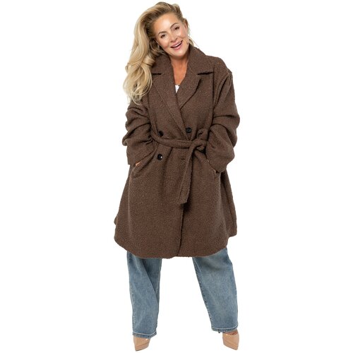 Pri Women's TEDDY boucle fabric bear coat Cene