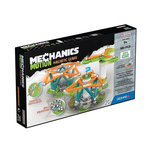 Geomag mechanics motion set za konstrukcijo magnetnih zobnikov, 160 kosov (871772007685) Slike
