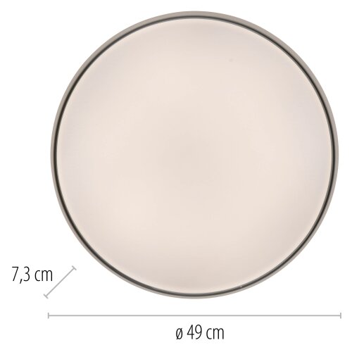 SCH&amp;Ouml;NER WOHNEN 14595-18 - LED prigu&amp;scaron;iva stropna svetiljka TAVOLI LED/34W/230V crna + daljinski upravljač Slike