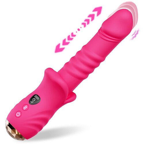 SuperLove Thrusting Vibrator Vibrant Pink Slike
