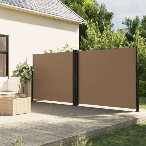  Uvlačiva bočna tenda smeđesiva 160 x 600 cm Slike