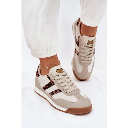 Boto Low Women's Sneakers Leopard Beige Rulaana Cijene