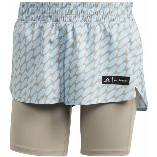 Adidas Kratke hlače za tek Marimekko Run Icons siva barva