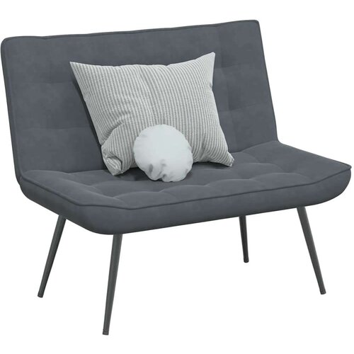 vidaXL Klop temno siva 110x74x84 cm žamet Cene
