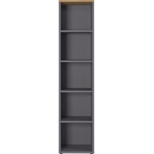 Germania Antracit prirodni regal u dekoru hrasta 45x197 cm Agenda - Cijene