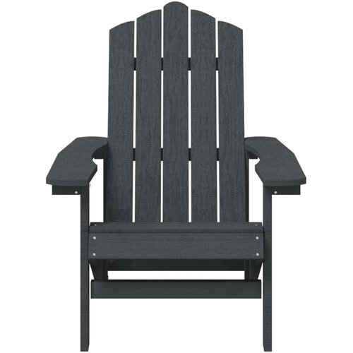 VidaXL Vrtne stolice Adirondack sa stolićem HDPE antracit Slike