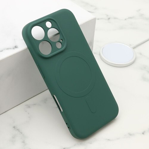  maska velvet touch magsafe za iphone 16 pro/ tamno zelena Cene